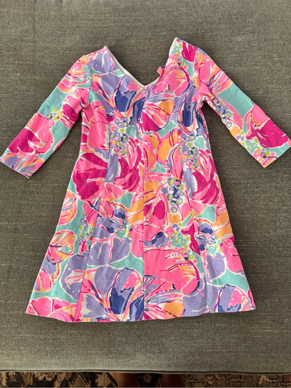 Lilly Pulitzer Multicolor Floral Shift Dress - Pink, Teal & Purple